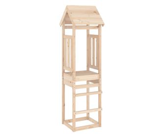 Кула за игра 52,5x46,5x206,5 см масивна борова дървесина