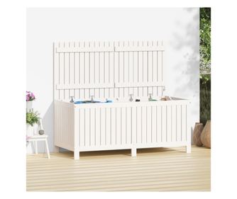 Kertszeti troldoboz, fehr, 147x68x64 cm, tmr feny