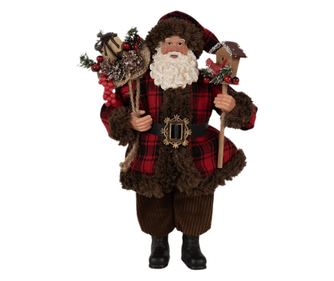 Karácsonyi figura, textil, 18x10x27 cm