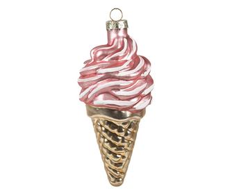 6 darabos, többszínű üveg karácsonyfa dísz szett, 7x14 cm