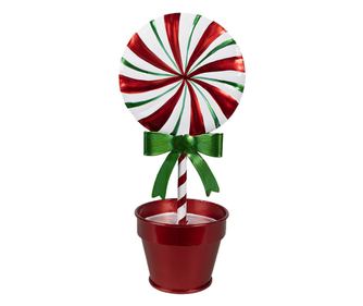 Karácsonyi nyalóka dekoráció 12x9x26 cm