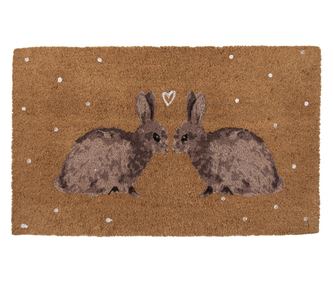 Kokosova vlakna predpražnik z zajčki 75x45x1 cm