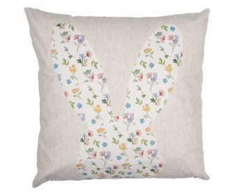 2 darabos, többszínű textil párnahuzat szett húsvéti nyuszi mintával, 45x45 cm