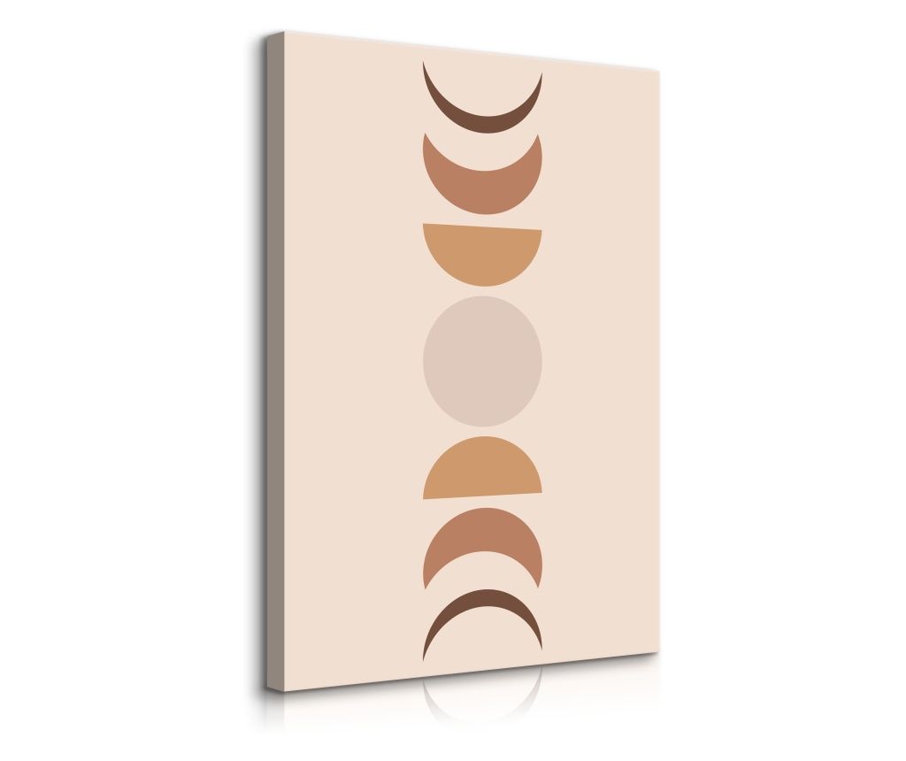 Tablou Muralo Soare Luna Abstractie Model Aztec Decorare 40 cm x 50 cm Sufragerie Stil Modern 3D  40x50