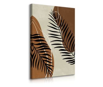 Vászonkép Muralo Pálmaágak absztrakt dekoráció trópusi Boho 3D 30x40 30x40