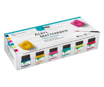 Vopsea acrilica mata Color Living Kreul, set 6 buc x 20 ml