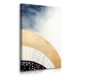 Tablou Muralo Panza Ornamente abstracte din marmura 70 cm x 100 cm azteca auriu Decorare camera de z  70x100