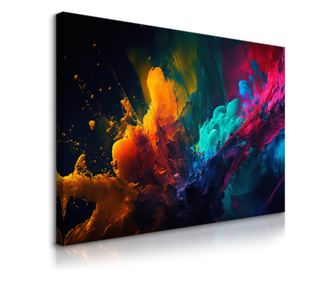 Tablou Muralo Panza Decoratiuni Perete Decoratiuni 70 cm x 50 cm Abstracte Vopsele Colorate Glamoro  70x50