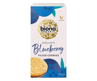 Бисквити с пълнеж от био боровинки 175g Biona