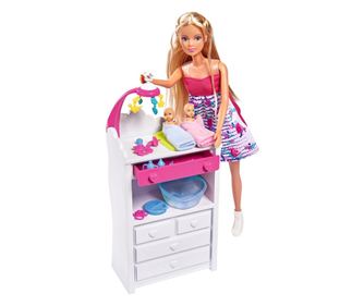Lutka Simba Steffi Love Welcome Twins 29 cm s priborom