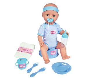 Punčka Simba New Born Baby, Baby Doll 43 cm z modrimi dodatki