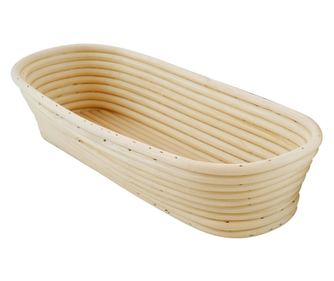 Ovalna košara za dizanje tijesta, ratan, 35 x 14 cm - Zokura
