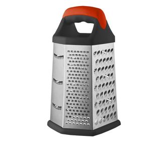 6-strana višenamjenska ribež s posudom za prikupljanje, nehrđajući čelik, 23 cm - Zokura