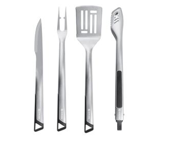 Set 4 pripomočkov za žar s torbo za shranjevanje, nerjaveče jeklo - Zokura