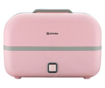 Zokura 3-u-1 Multifunkcionalna Električna Kutija za Ručak, 230W, Roza