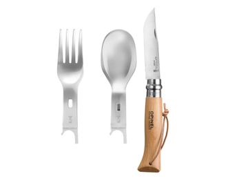 Set 4 piese picnic, inox, "Picnic Plus" - Opinel