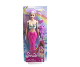 BARBIE SZIRÉN BABA RÓZSASZÍN HAJJAL ÉS FAROKKAL