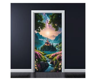 Αυτοκόλλητο Διακόσμησης Πόρτας με Χρώματα, 200 x 90 εκ., μοντέλο: AVX-DR15