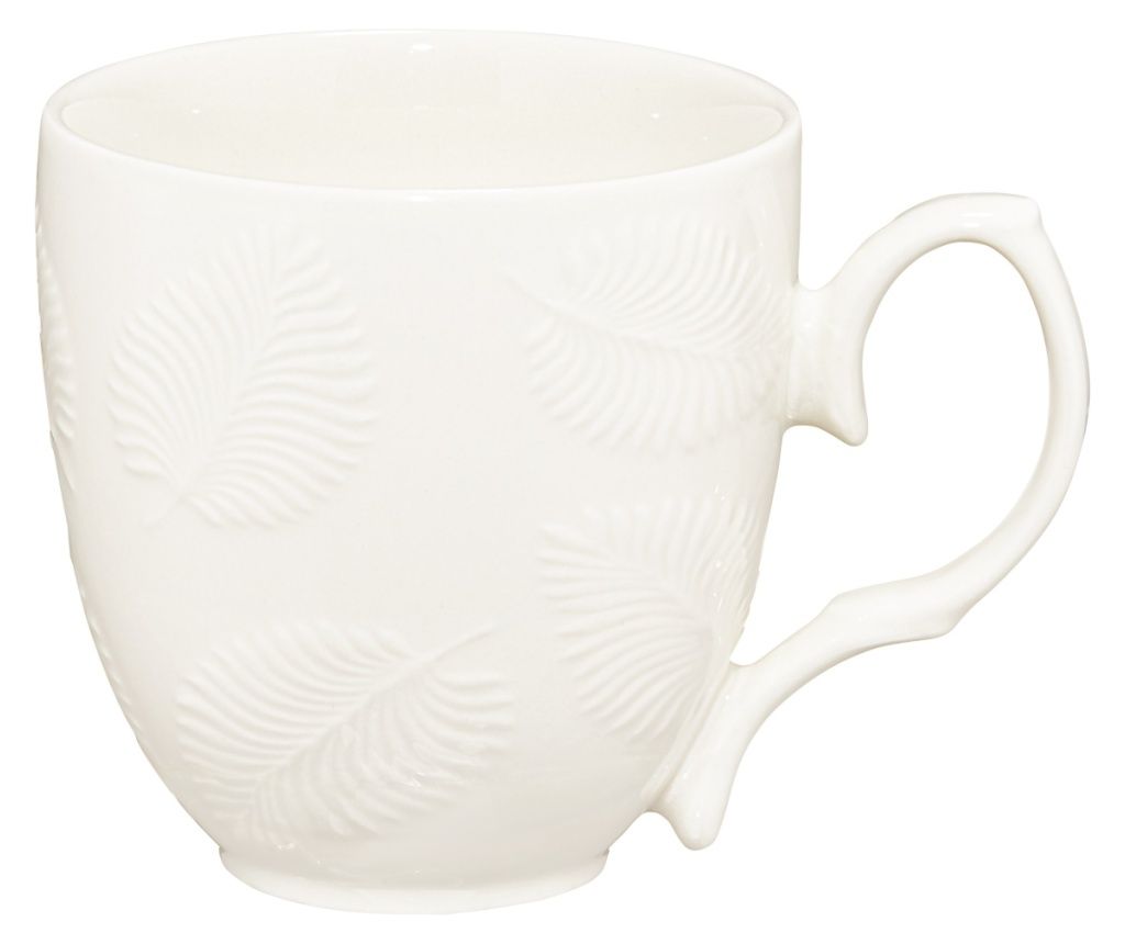 350ml Porcelain Mug, Feather Design, AMBITION Galactic White
