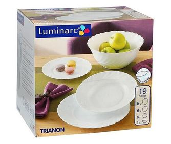 Étkészlet 19db Luminarc Trianon fehér