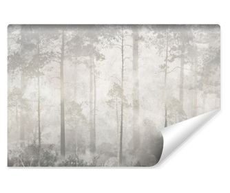 Fototapet Muralo Padure abstracta pe un perete de beton 405 cm x 270 cm decor 3D natura sufragerie  405x270cm