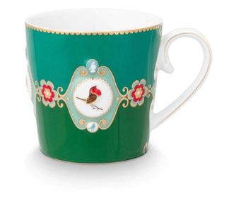 Κούπα πορσελάνης, Pip Studio, Πράσινο, 250ml, συλλογή Love Birds