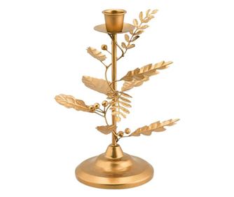 Gyertyatartó, fém, Pip Studio, 21,5 cm, Arany, Egyéb kollekció