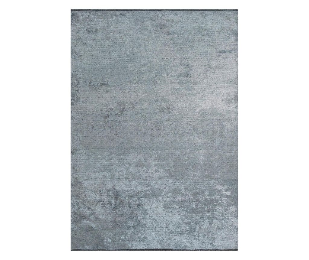 Dizájner szőnyeg PLAIN BLUE (A), kézzel készített, 160 x 230 cm