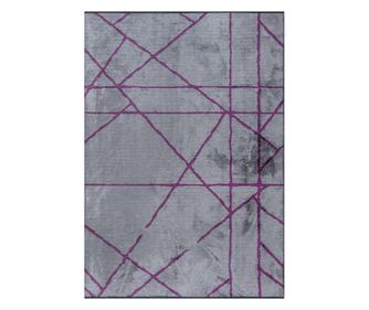 Covoră de designer GRID GRI DESCHIS, Manual, 160 x 230 cm
