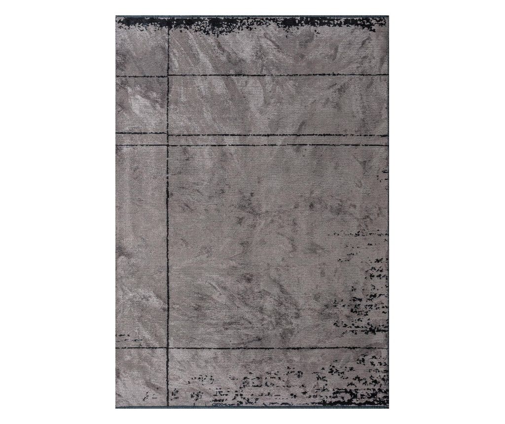 Tervezői szőnyeg BARBER BLACK, kézzel készített, 160 x 230 cm