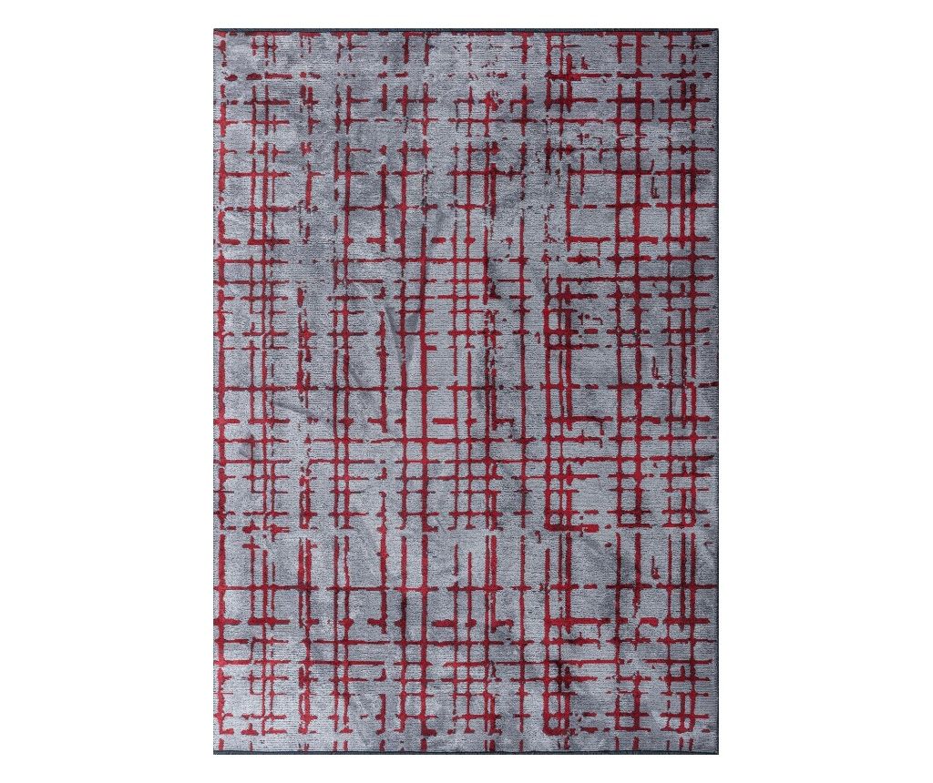 Dizajnerski tepih AXIS RED, ručni rad, 240 x 340 cm
