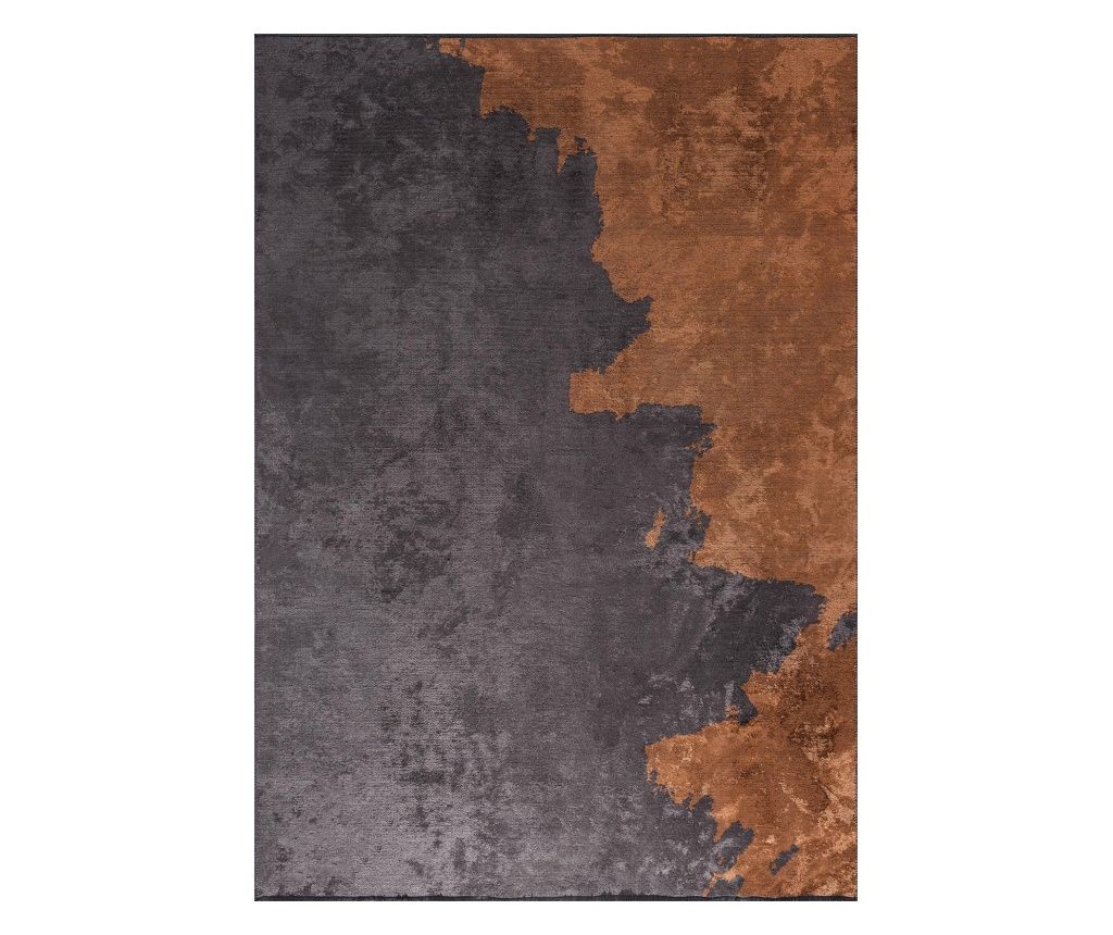 Covor designer COAST CHARCOAL, lucrat manual, 160 x 230 cm