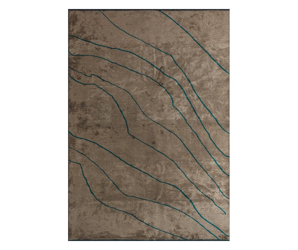 Σχεδιασμένο χαλί LIGHT BROWN, χειροποίητο, 240 x 300 cm