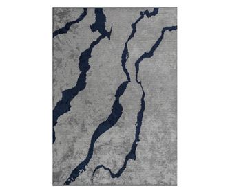 Dizajnerska preproga AURA DARK NAVY, ročno delo, 200 x 300 cm