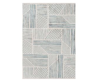 Dizajnerski tepih FIELD BLUE, ručni rad, 160 x 230 cm