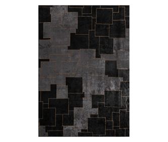 Dizajnerska preproga LISBON BLACK, ročno delo, 240 x 340 cm