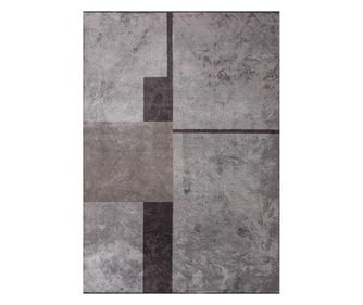 Tervezői szőnyeg BLOCK CHARCOAL, kézzel készített, 240 x 340 cm
