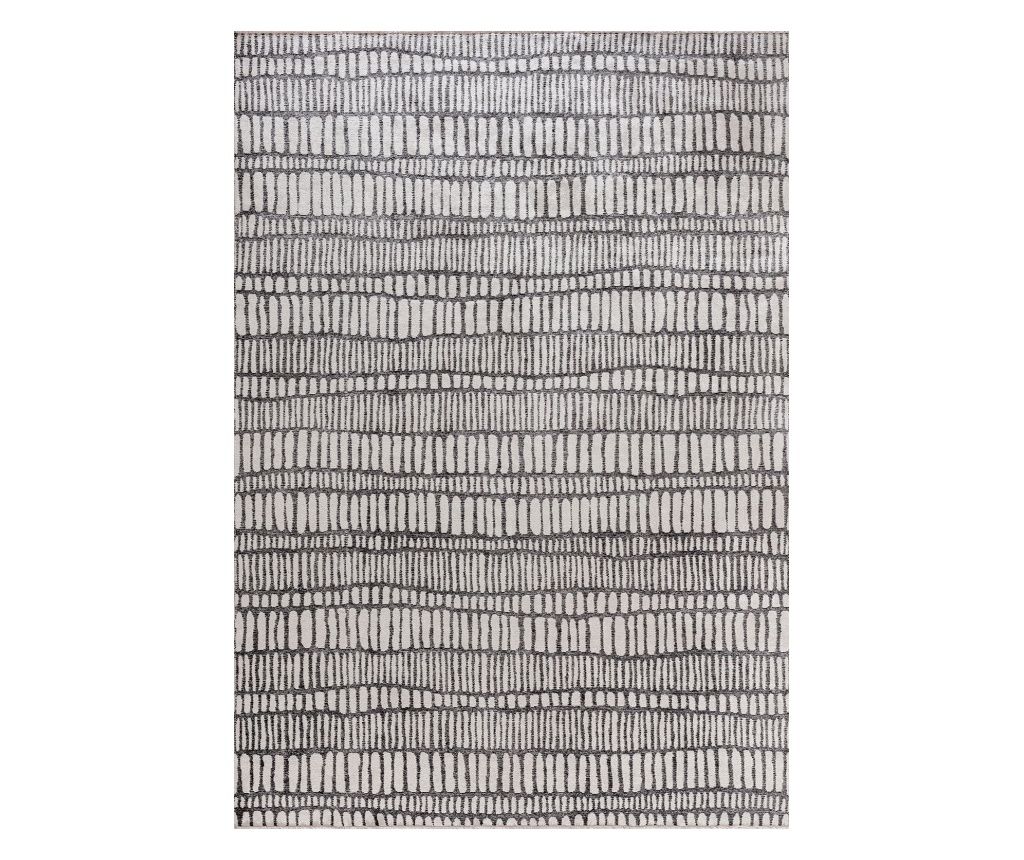 Dizajnerska preproga TEMPO BLACK, ročno delo, 200 x 250 cm
