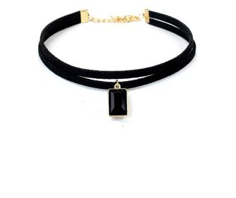 Choker Mystyle Fashion Black Duble Delux - Colier elegant pentru gat