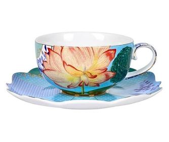 Κούπα εσπρέσο με πιατάκι, Pip Studio, 225 ml, συλλογή Royal Multi
