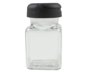 Βάζο Μπαχαρικών, Γυάλινο, 150 ml, Πλαστικό Καπάκι με Διπλό Διανομέα