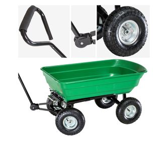 Kerti és udvari talicska, billenő tartállyal