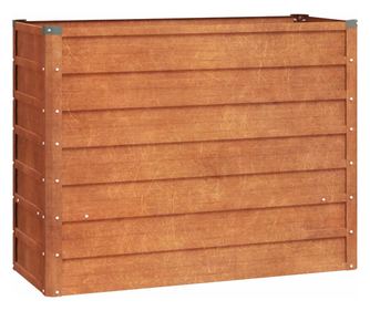 vidaXL Strat înălțat de grădină, ruginiu, 100x40x77 cm, oțel corten