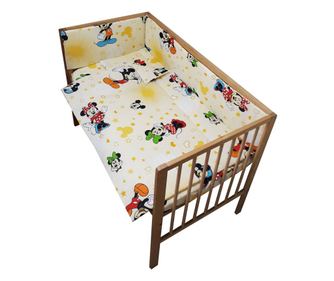Hubners Mickey és Minnie 4 darabos krémszínű ágyneműgarnitúra