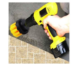 Perie rotunda mica pentru Mocheta & Uz Casnic / Profesional - MyStyle - Detailing Carpet Brush cu Adaptor Bormasina