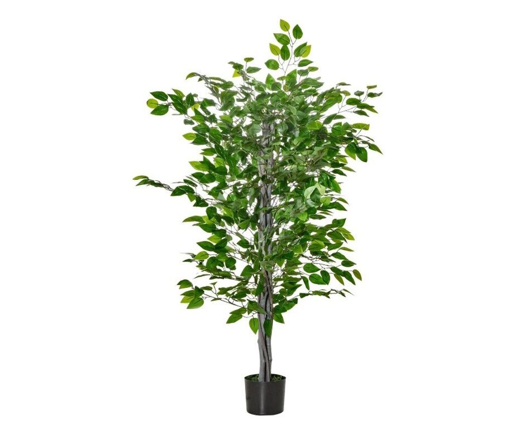 Műnövény, fikusz, cserépben, zöld, 135 cm