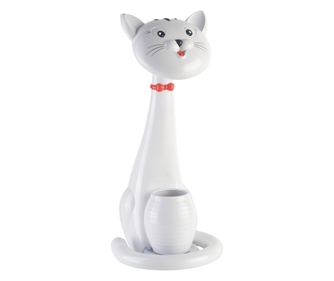 LED настолна лампа Котка HM4457.01 бял цвят