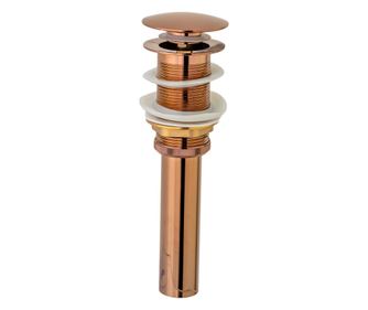 Ventil evacuare lavoar , fara prea plin, rose-gold TRENDY S