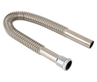 Racord inox , evacuare lavoar 80 cm , iesire 25 mm