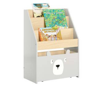SoBuy Gyerekkönyvespolc Játékdobozok és ládák KMB104-HG